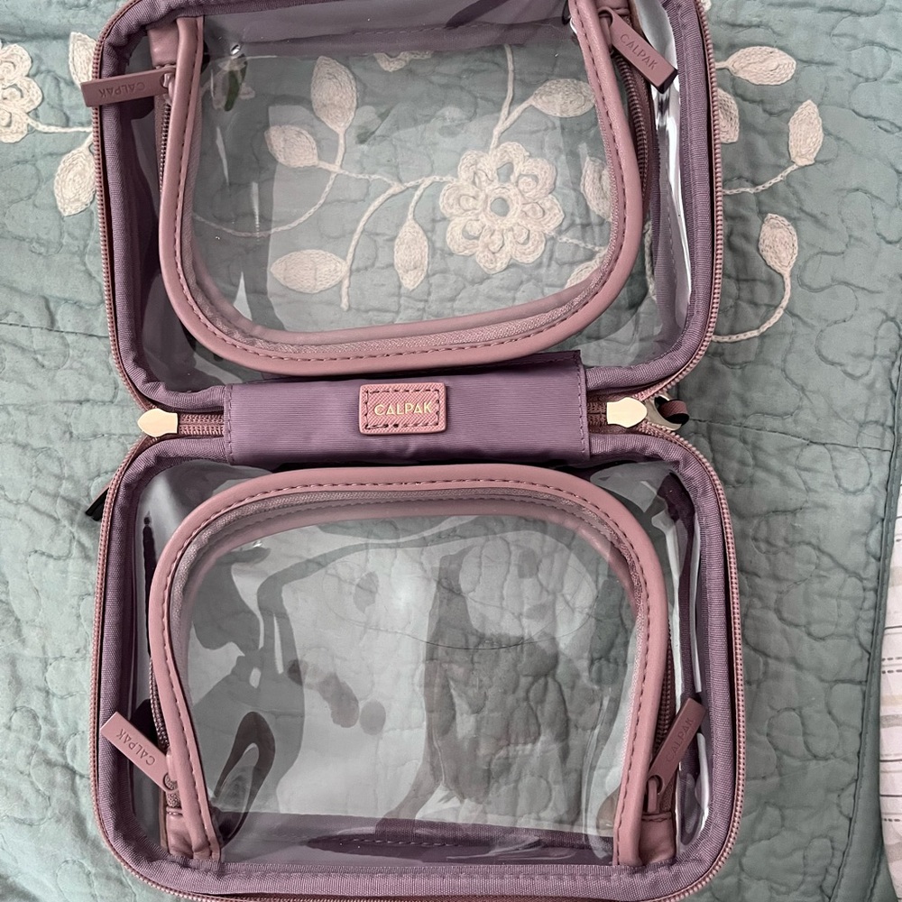 New Calpak Mauve Small Cosmetic Case - never used on any trips.